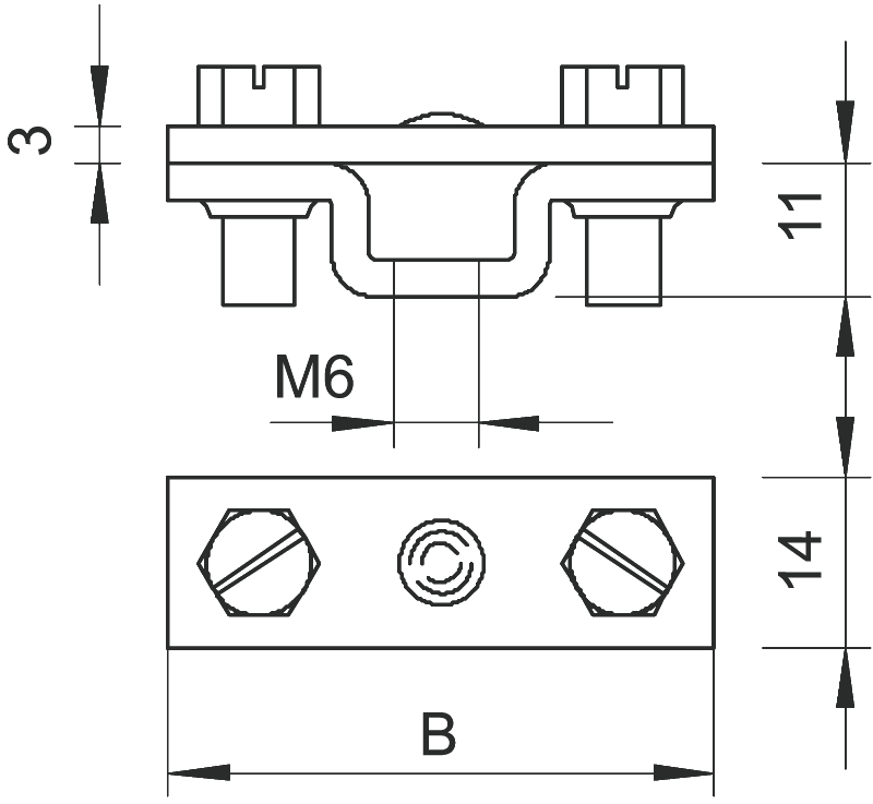 Держатель 831 40 M6 