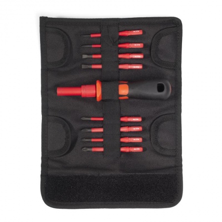 НИО-3308 диэлектрическая отвертка VDE со сменными битами, 8 шт