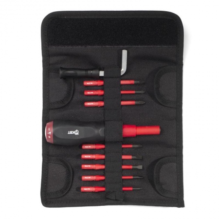 НИО-2208 диэлектрическая динамометрическая отвертка VDE со сменными битами, 8 шт.